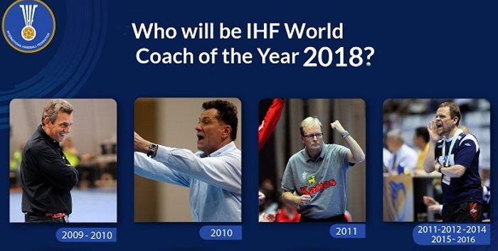 Nominados para los Premios “World Coach of the Year 2018” de la IHF
