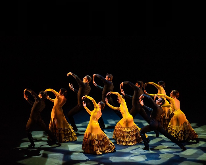 Celeste Cerezo con el ballet de Antonio Najarro